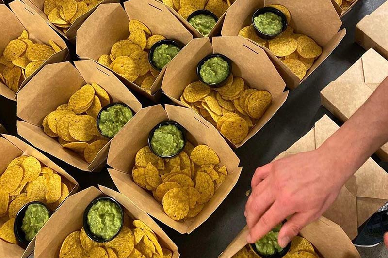 Swedish Taco nachos med guacamole