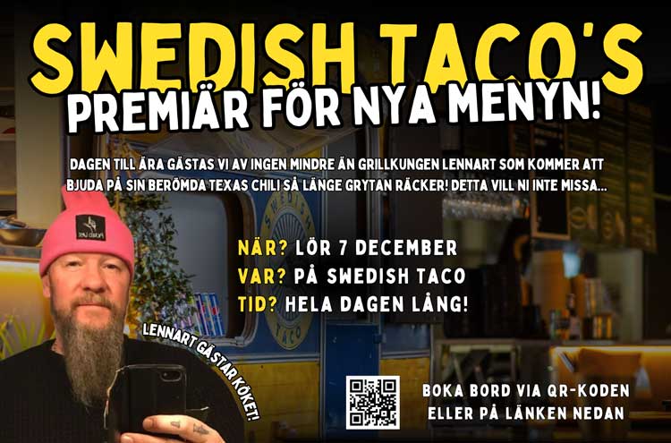 Premiär för ny meny