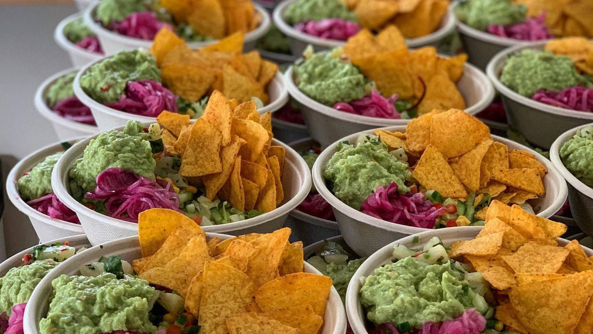 Flera preppade taco bowls
